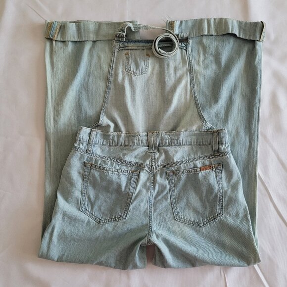 Joe's Jeans Rare Vintage Wash Wide Leg Denim Overall SZ 27 - Picture 7 of 10